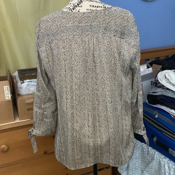 Apt. 9 Brown-Patterned Blouse - Picture 3 of 8